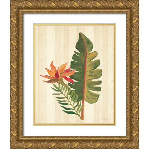 Tropical Garden VI Gold Ornate Wood Framed Art Print with Double Matting by Vassileva, Silvia
