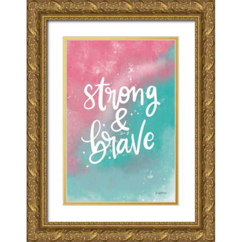 Magical Girl I Gold Ornate Wood Framed Art Print with Double Matting by Thorns, Becky