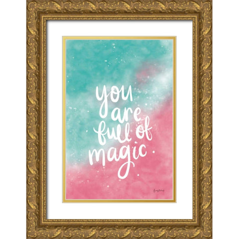 Magical Girl II Gold Ornate Wood Framed Art Print with Double Matting by Thorns, Becky