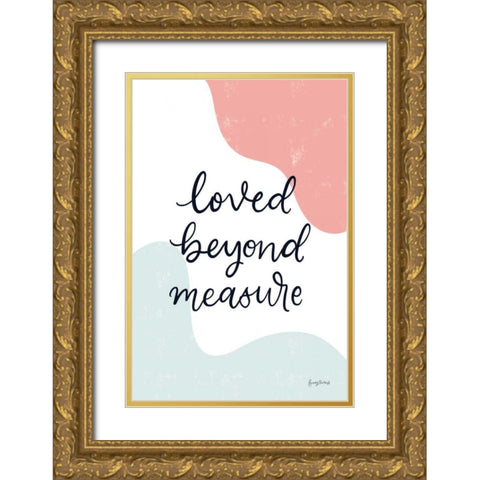 Blush Nursery II Gold Ornate Wood Framed Art Print with Double Matting by Thorns, Becky
