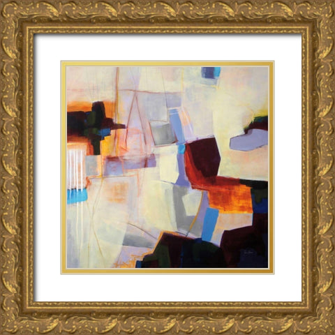 Ferries Come and Go Gold Ornate Wood Framed Art Print with Double Matting by Davies, Jane
