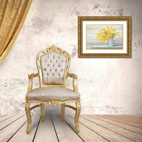 Golden Fall Cuttings Gold Ornate Wood Framed Art Print with Double Matting by Purinton, Julia