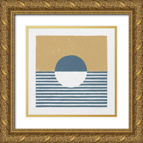 Reflection IV Yellow Gold Ornate Wood Framed Art Print with Double Matting by Hershey, Moira