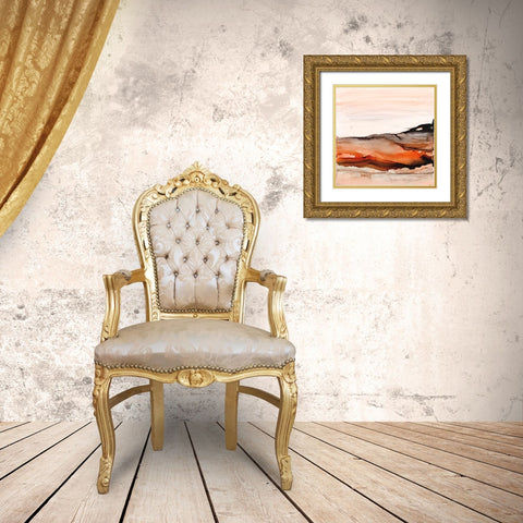 Orangescape I Gold Ornate Wood Framed Art Print with Double Matting by Paschke, Chris