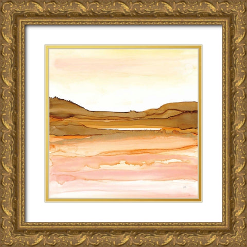 Desertscape II Gold Ornate Wood Framed Art Print with Double Matting by Paschke, Chris