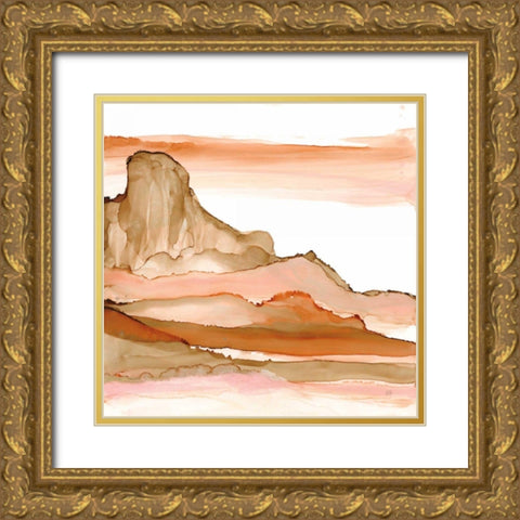 Desertscape V Gold Ornate Wood Framed Art Print with Double Matting by Paschke, Chris