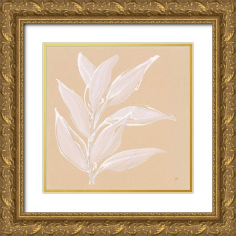 Leaf Study II Gold Ornate Wood Framed Art Print with Double Matting by Paschke, Chris