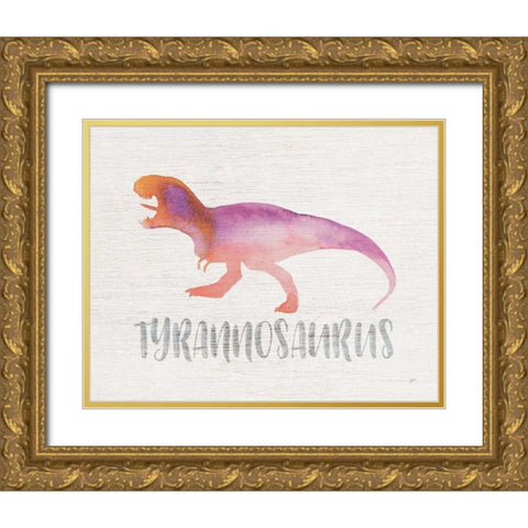 Roar II Gold Ornate Wood Framed Art Print with Double Matting by Panganiban, Karyn