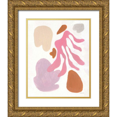 Honoring Matisse Gold Ornate Wood Framed Art Print with Double Matting by Nai, Danhui