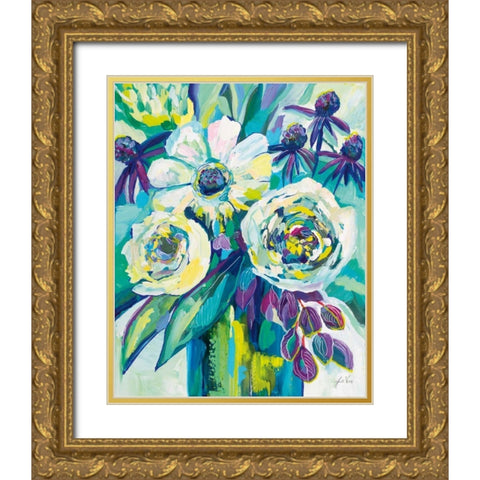 Vision Gold Ornate Wood Framed Art Print with Double Matting by Vertentes, Jeanette