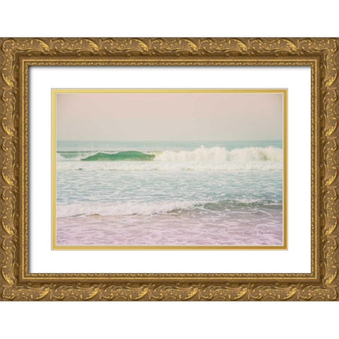 Morning Wave II Gold Ornate Wood Framed Art Print with Double Matting by Urquhart, Elizabeth
