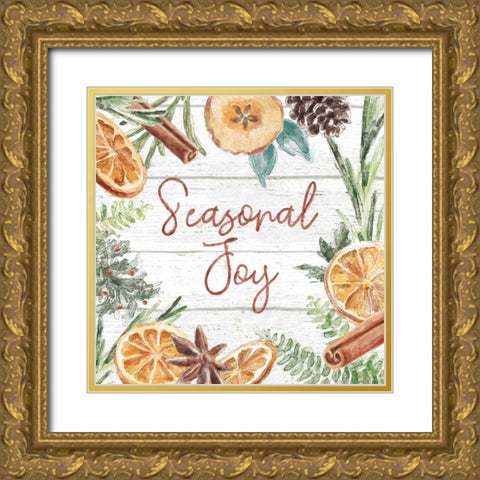 Seasonal Market V Gold Ornate Wood Framed Art Print with Double Matting by Urban, Mary