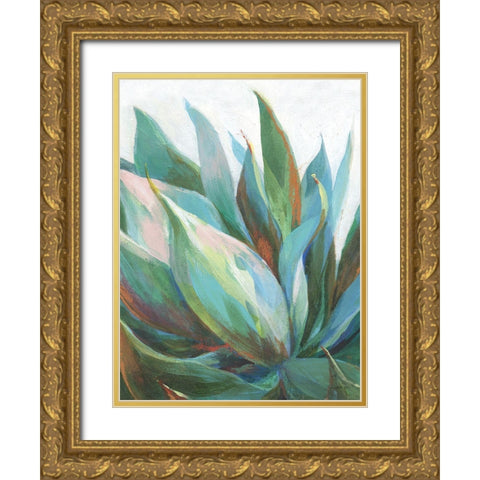 Agave Crop Gold Ornate Wood Framed Art Print with Double Matting by Nai, Danhui