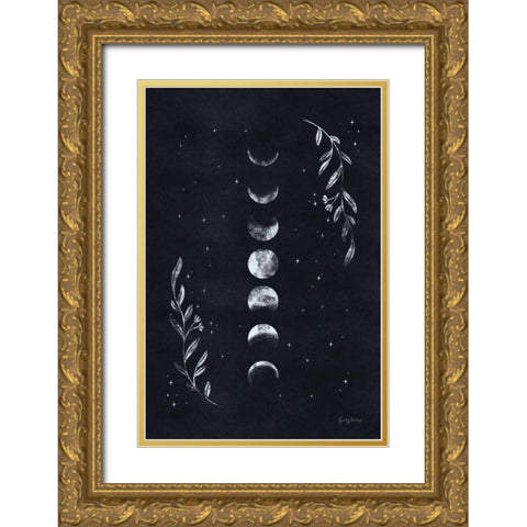 Lunar II Gold Ornate Wood Framed Art Print with Double Matting by Thorns, Becky