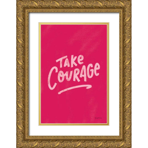 Rise Up V Gold Ornate Wood Framed Art Print with Double Matting by Thorns, Becky