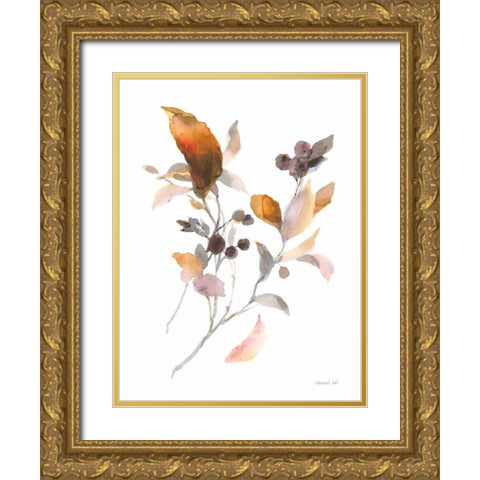 Harvest Cuttings I Gold Ornate Wood Framed Art Print with Double Matting by Nai, Danhui