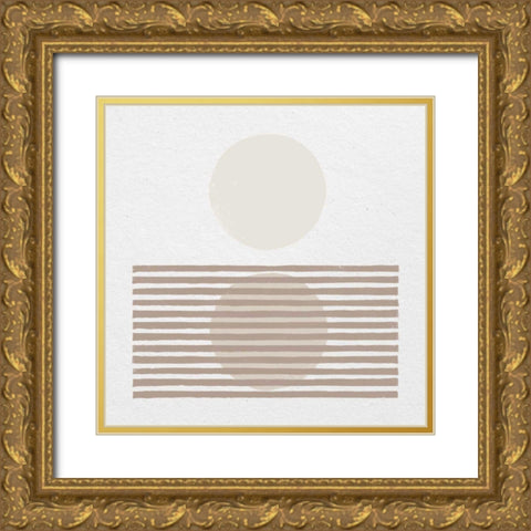 Reflection I Neutral Gold Ornate Wood Framed Art Print with Double Matting by Hershey, Moira