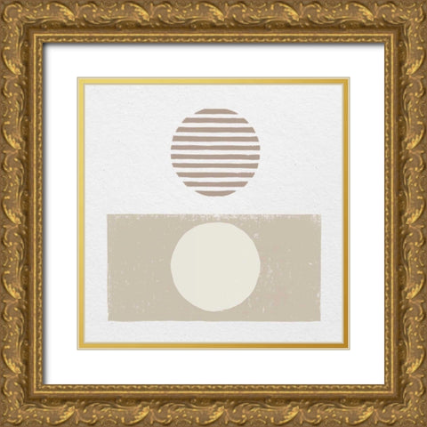 Reflection II Neutral Gold Ornate Wood Framed Art Print with Double Matting by Hershey, Moira