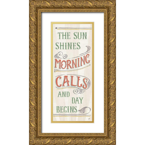 Morning Moment XI Gold Ornate Wood Framed Art Print with Double Matting by Brissonnet, Daphne