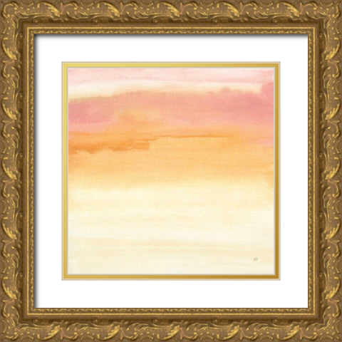 Turmeric and Sand I Gold Ornate Wood Framed Art Print with Double Matting by Paschke, Chris