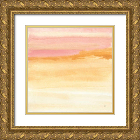 Turmeric and Sand II Gold Ornate Wood Framed Art Print with Double Matting by Paschke, Chris