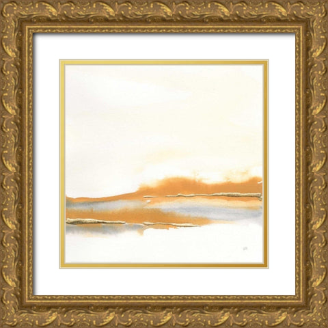 Turmeric and Gold I Gold Ornate Wood Framed Art Print with Double Matting by Paschke, Chris