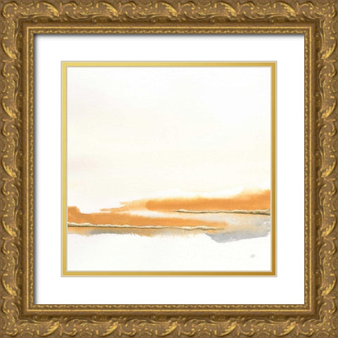 Turmeric and Gold II Gold Ornate Wood Framed Art Print with Double Matting by Paschke, Chris