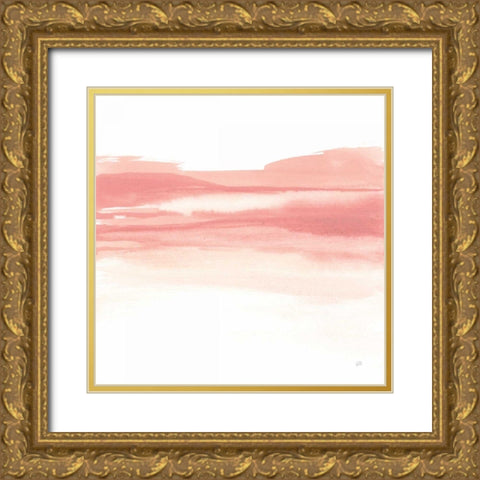 Tint Cantaloupe I Gold Ornate Wood Framed Art Print with Double Matting by Paschke, Chris