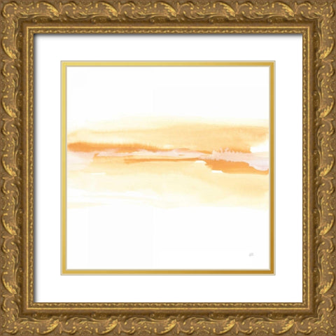 Tint Turmeric II Gold Ornate Wood Framed Art Print with Double Matting by Paschke, Chris