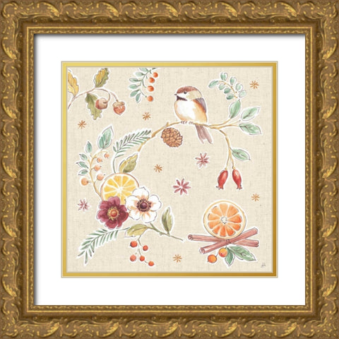 Winter Spice II Gold Ornate Wood Framed Art Print with Double Matting by Brissonnet, Daphne