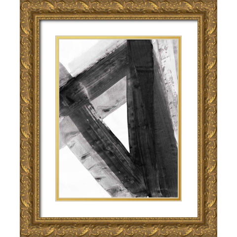 Under the Bridge IV Dark Gold Ornate Wood Framed Art Print with Double Matting by Hristova, Albena
