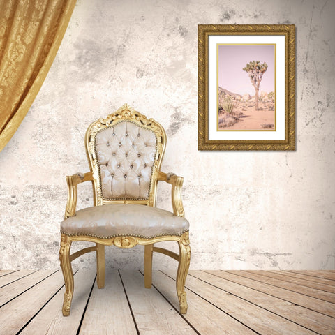 Joshua Tree III Blush Gold Ornate Wood Framed Art Print with Double Matting by Urquhart, Elizabeth