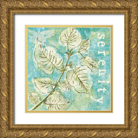 Spring Renewal III Gold Ornate Wood Framed Art Print with Double Matting by Petty, Lisa