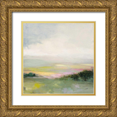 Glowing Valley Gold Ornate Wood Framed Art Print with Double Matting by Purinton, Julia