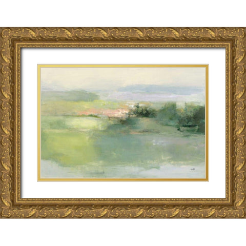 Gentle World Gold Ornate Wood Framed Art Print with Double Matting by Purinton, Julia