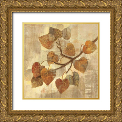 Aspen Gold Ornate Wood Framed Art Print with Double Matting by Hristova, Albena