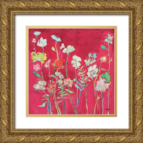 Richness of Flowers Gold Ornate Wood Framed Art Print with Double Matting by Day, Kellie