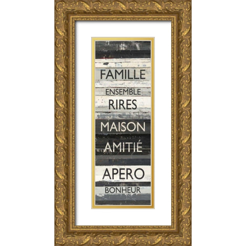 Zephyr Quote III Gold Ornate Wood Framed Art Print with Double Matting by Schick, Mike