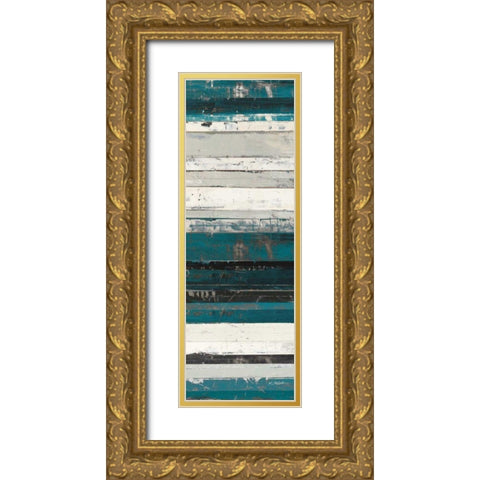 Blue Zephyr III Gold Ornate Wood Framed Art Print with Double Matting by Schick, Mike