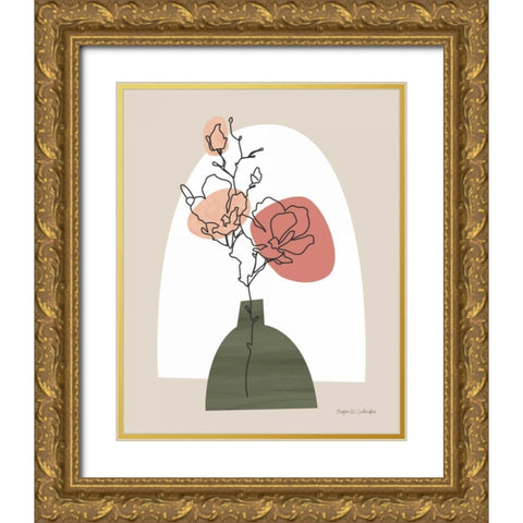 Potted Beauty I Gold Ornate Wood Framed Art Print with Double Matting by Gallagher, Megan