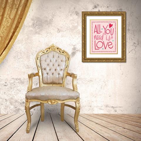 Love is Kind III Gold Ornate Wood Framed Art Print with Double Matting by Tavoletti, Anne