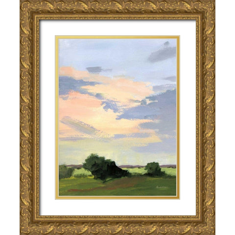 Skylight II v2 Gold Ornate Wood Framed Art Print with Double Matting by Munger, Pamela