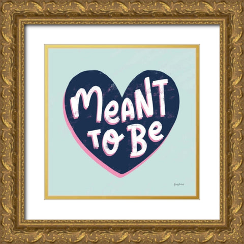 Love Letters II Gold Ornate Wood Framed Art Print with Double Matting by Thorns, Becky