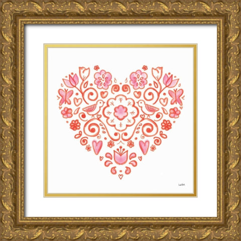 Kindness II Gold Ornate Wood Framed Art Print with Double Matting by York, Leah