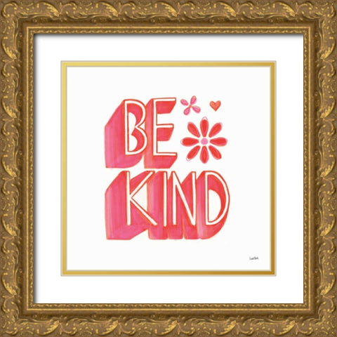 Kindness V Gold Ornate Wood Framed Art Print with Double Matting by York, Leah