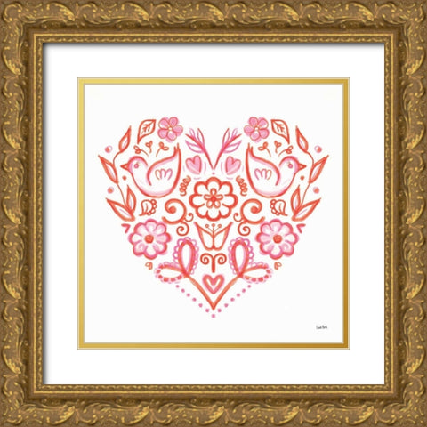 Kindness VI Gold Ornate Wood Framed Art Print with Double Matting by York, Leah