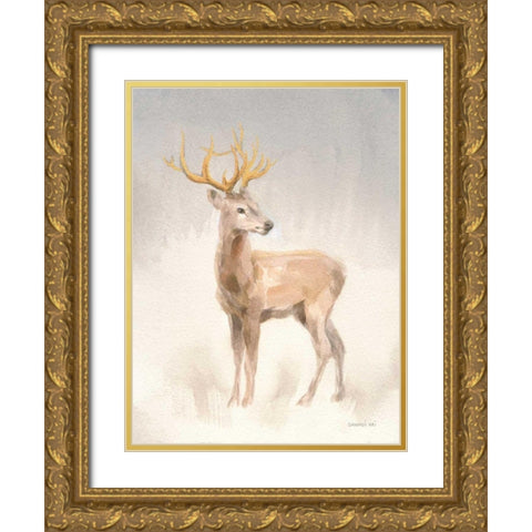 Regal Wild II Gold Ornate Wood Framed Art Print with Double Matting by Nai, Danhui