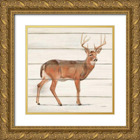 Northern Wild V on Wood Gold Ornate Wood Framed Art Print with Double Matting by Wiens, James