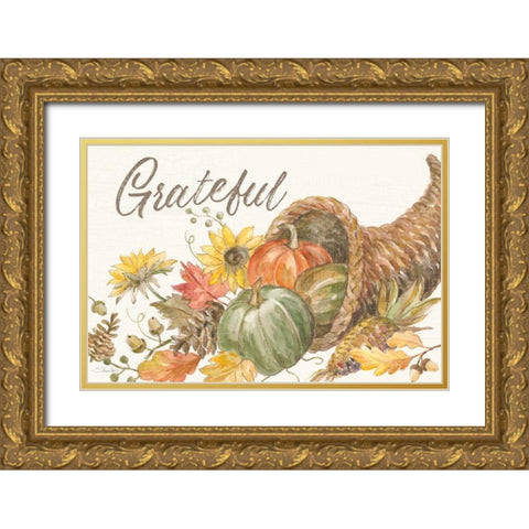 Happy Harvest II Gold Ornate Wood Framed Art Print with Double Matting by Vassileva, Silvia