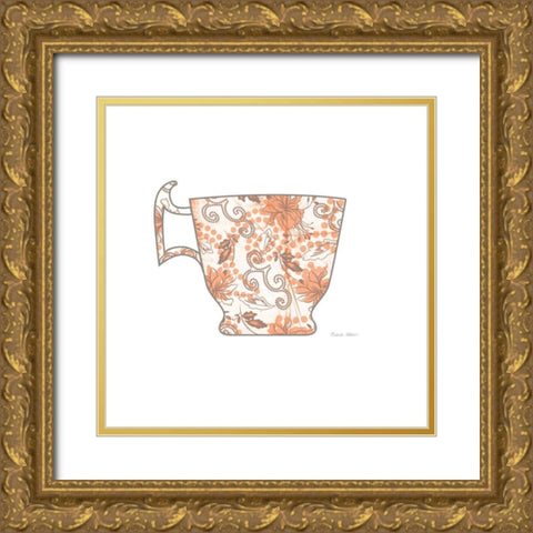 Bright Garden Cafe III Gold Ornate Wood Framed Art Print with Double Matting by Aldrich, Belinda